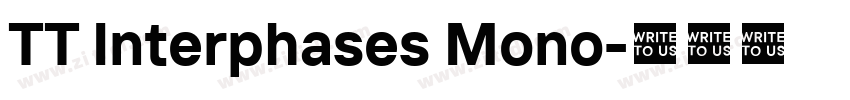 TT Interphases Mono字体转换